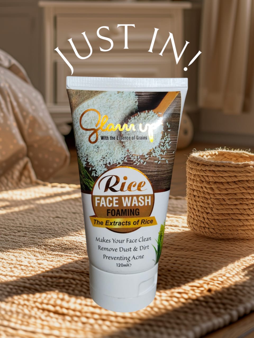 Glamup Foamic Organic Rice Face Wash